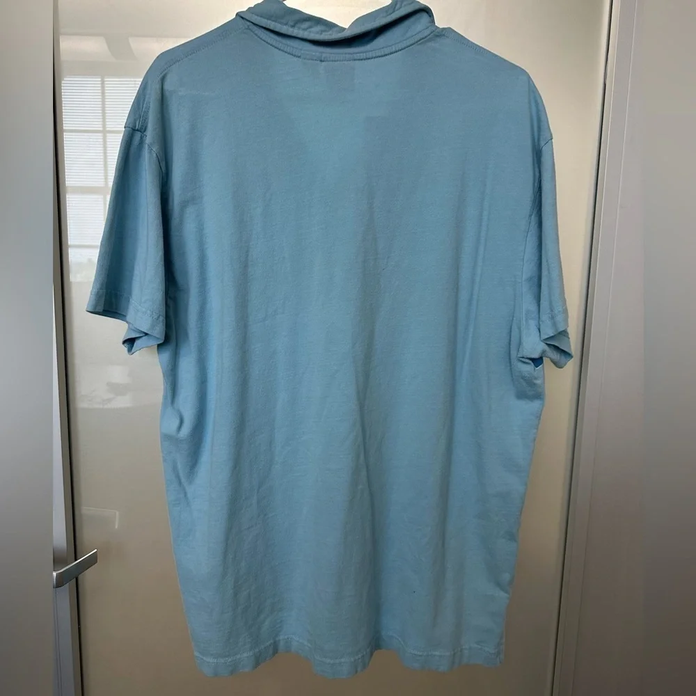 Jimmy’Z Vintage 1980’s Polo Blue Striped Size XL. Beach.  Surf.